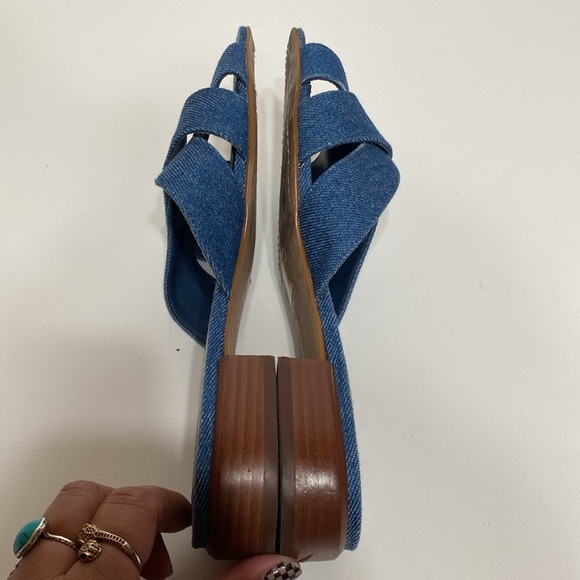 Vince Camuto Maydree Heeled Sandal in Blue Denim - Picture 12 of 13